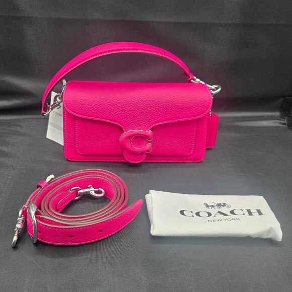Coach Tabby Shoulder Bag 20 CM543 Dragonfruit - Picture 1 of 10